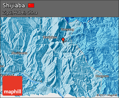 Political 3D Map of Shijiaba