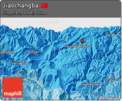 Political 3D Map of Jiaochangba
