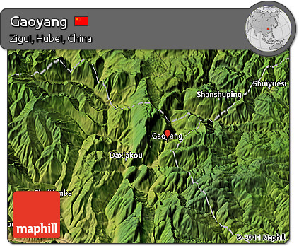 Satellite 3D Map of Gaoyang