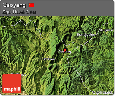 Satellite 3D Map of Gaoyang
