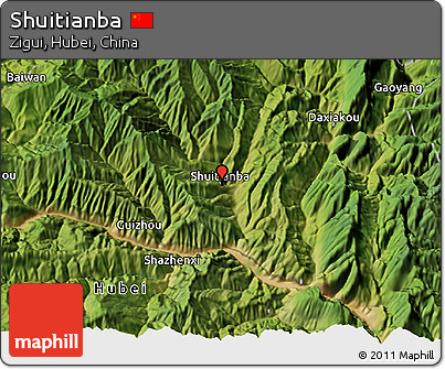 Satellite 3D Map of Shuitianba
