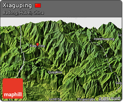 Satellite 3D Map of Xiaguping