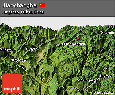 Satellite 3D Map of Jiaochangba