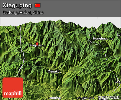 Satellite 3D Map of Xiaguping