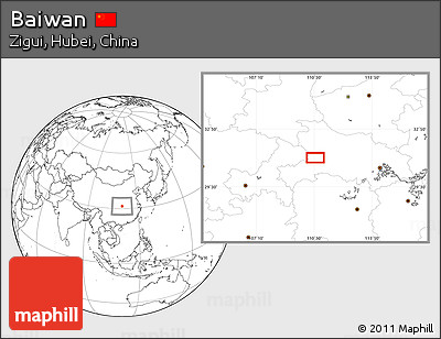 Blank Location Map of Baiwan