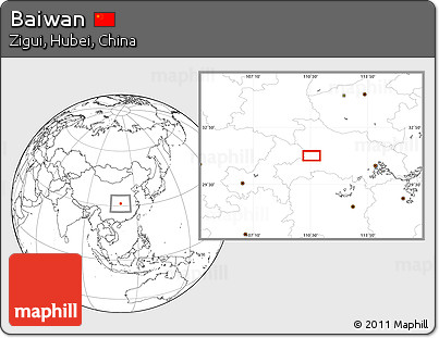 Blank Location Map of Baiwan
