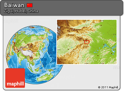 Physical Location Map of Baiwan