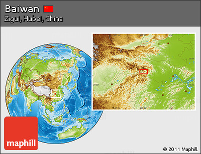 Physical Location Map of Baiwan