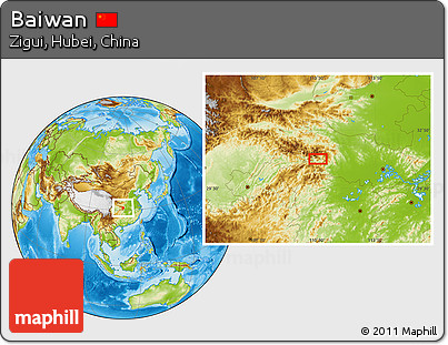 Physical Location Map of Baiwan