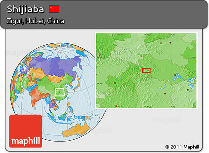 Political Location Map of Shijiaba