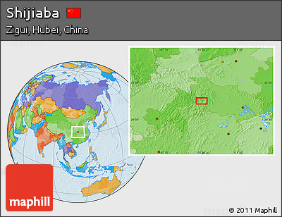 Political Location Map of Shijiaba