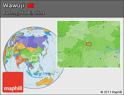 Political Location Map of Wawuji