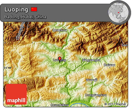 Physical Map of Luoping