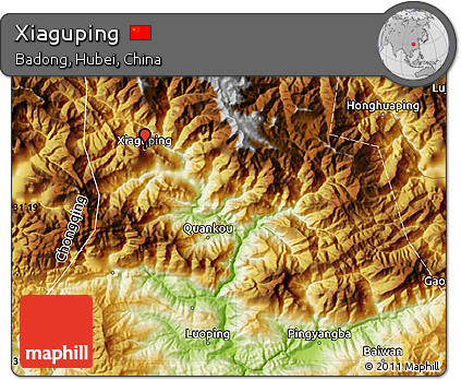Physical Map of Xiaguping