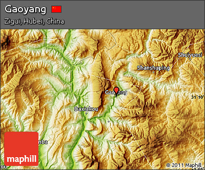 Physical Map of Gaoyang