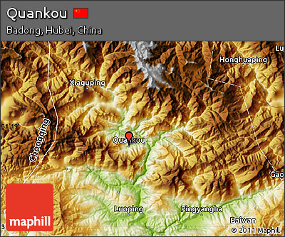 Physical Map of Quankou
