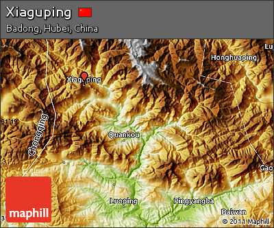 Physical Map of Xiaguping