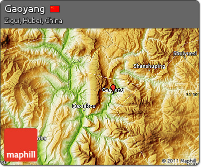 Physical Map of Gaoyang