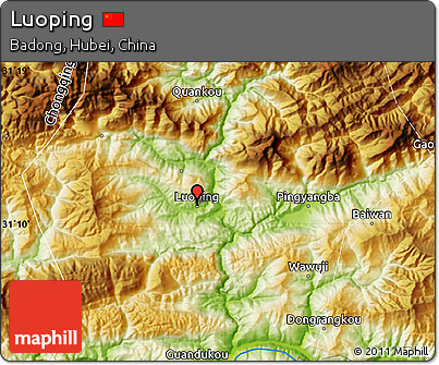 Physical Map of Luoping