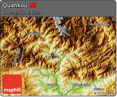Physical Map of Quankou
