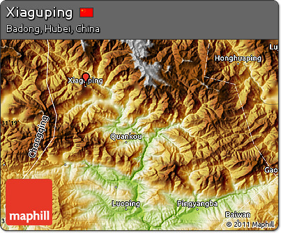 Physical Map of Xiaguping