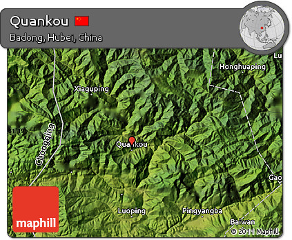 Satellite Map of Quankou