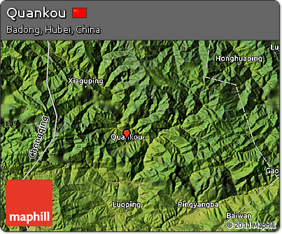 Satellite Map of Quankou