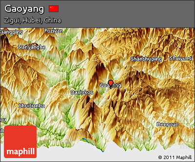 Physical Panoramic Map of Gaoyang