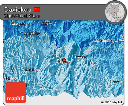 Political Panoramic Map of Daxiakou