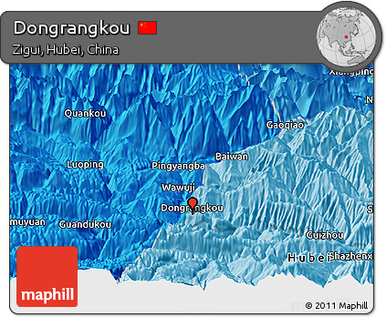 Political Panoramic Map of Dongrangkou
