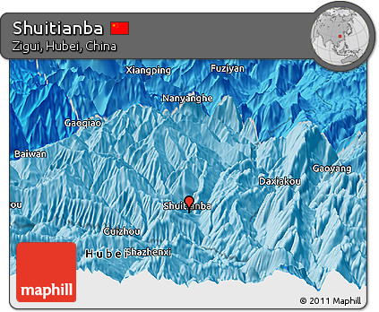 Political Panoramic Map of Shuitianba