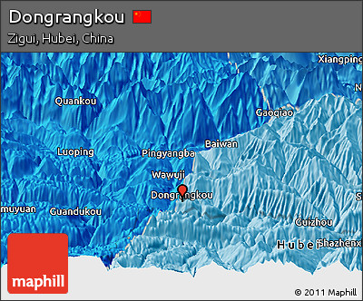 Political Panoramic Map of Dongrangkou