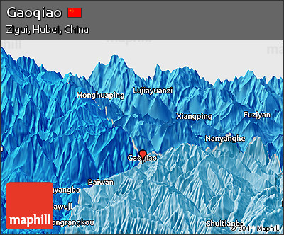 Political Panoramic Map of Gaoqiao