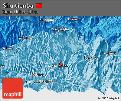 Political Panoramic Map of Shuitianba