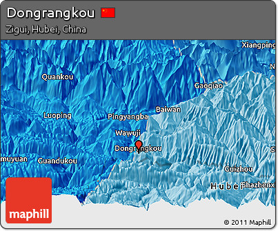 Political Panoramic Map of Dongrangkou
