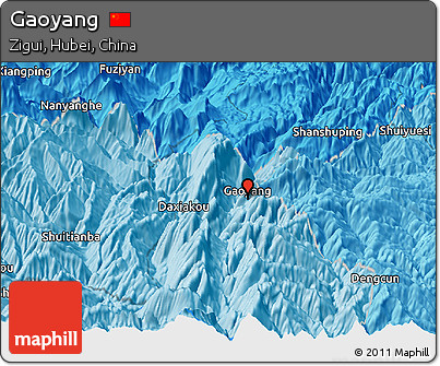 Political Panoramic Map of Gaoyang
