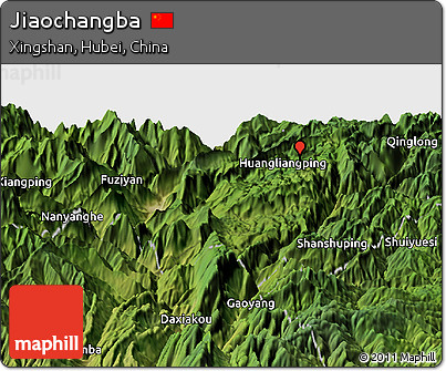 Satellite Panoramic Map of Jiaochangba
