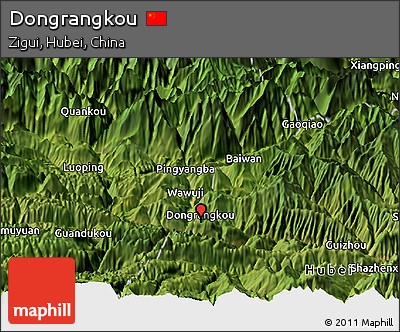 Satellite Panoramic Map of Dongrangkou