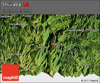 Satellite Panoramic Map of Shijiaba