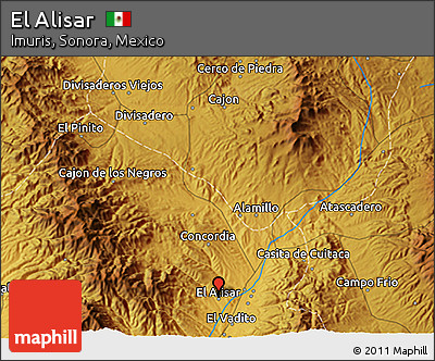 Physical 3D Map of El Alisar