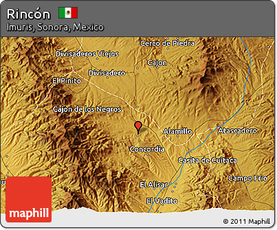 Physical 3D Map of Rincón