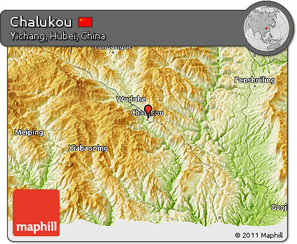 Physical 3D Map of Chalukou