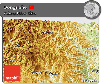 Physical 3D Map of Dongjiahe