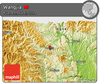 Physical 3D Map of Wangjia
