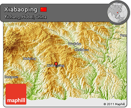 Physical 3D Map of Xiabaoping