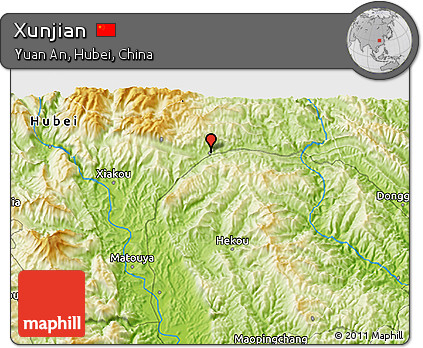 Physical 3D Map of Xunjian