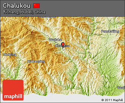Physical 3D Map of Chalukou