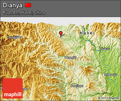 Physical 3D Map of Dianya