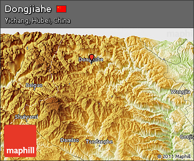 Physical 3D Map of Dongjiahe
