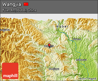 Physical 3D Map of Wangjia